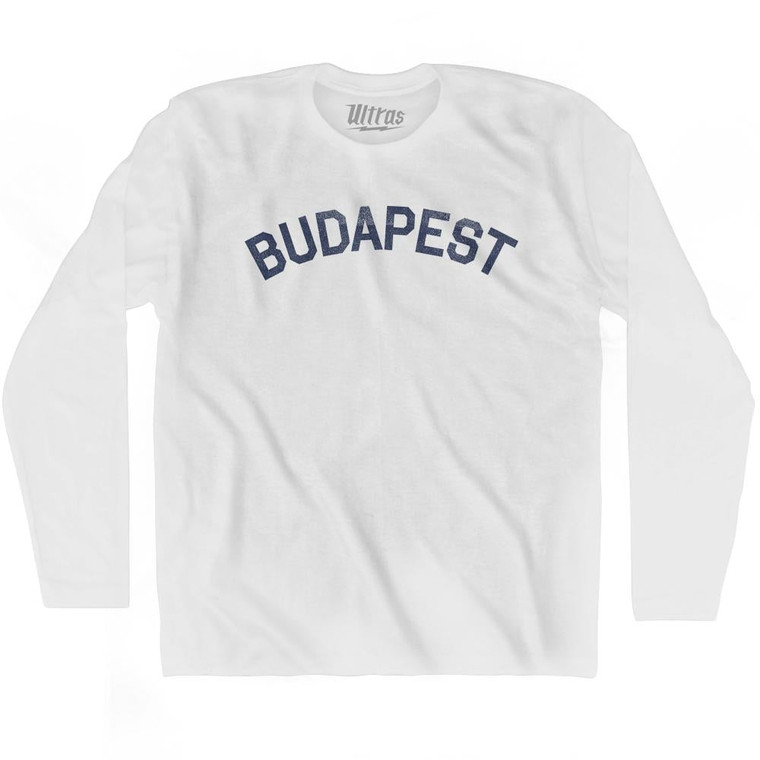 BUDAPEST Adult Cotton Long Sleeve T-shirt by Ultras