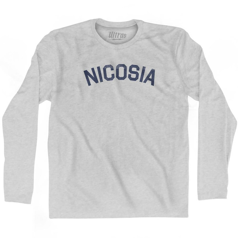 NICOSIA Adult Cotton Long Sleeve T-shirt by Ultras