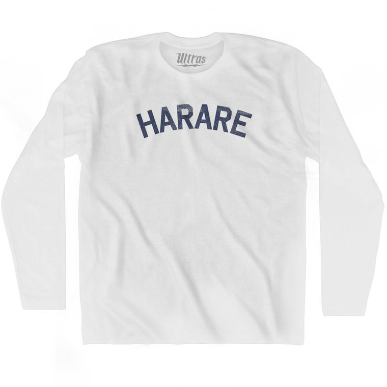 HARARE Adult Cotton Long Sleeve T-shirt by Ultras