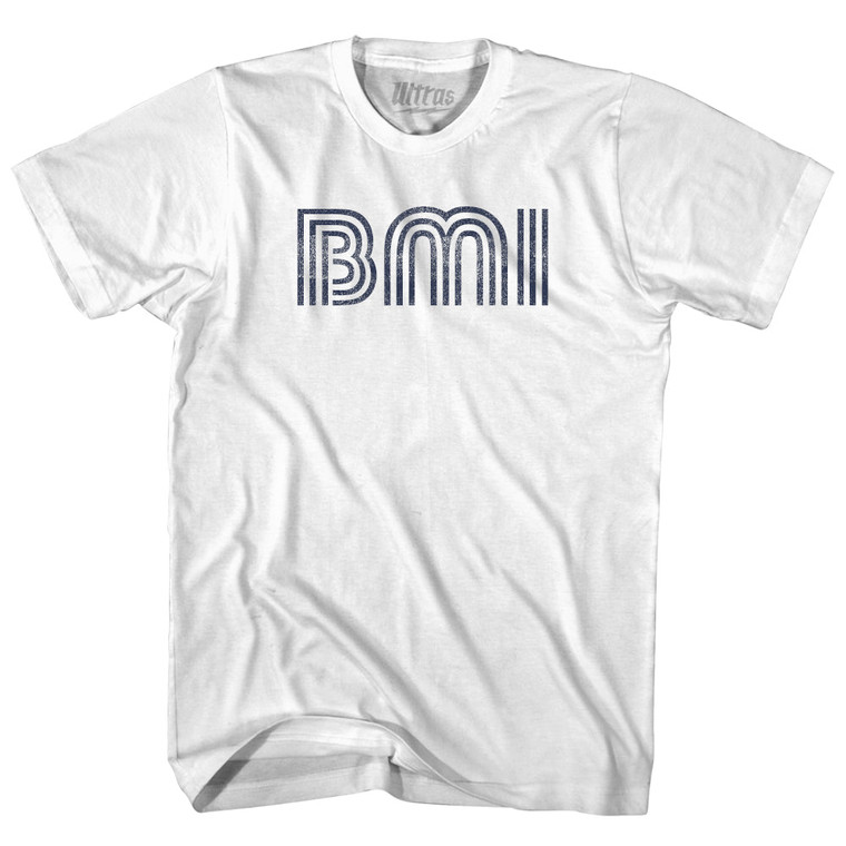 Bloomington Airport BMI Adult Cotton T-shirt - White