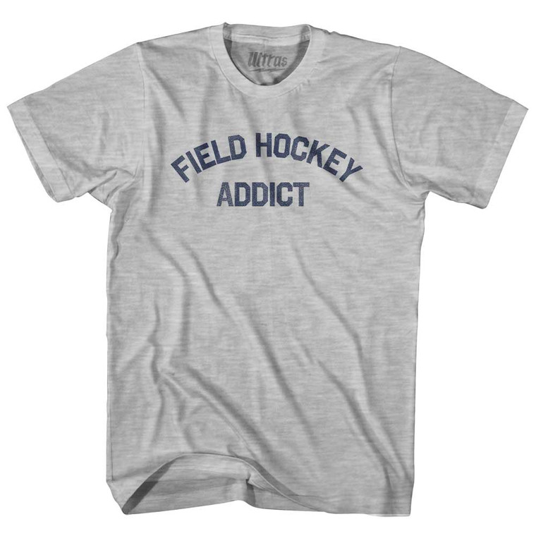 Field Hockey Addict Youth Cotton T-shirt - Grey Heather