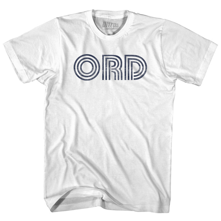 Chicago O'Hare ORD Airport Womens Cotton Junior Cut T-Shirt - White