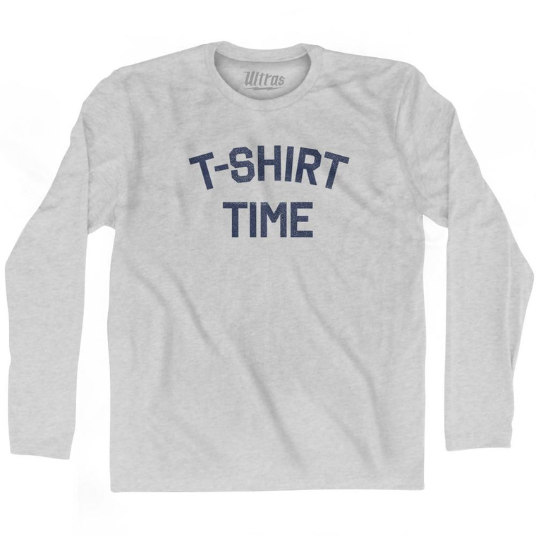 T Shirt Time Adult Cotton Long Sleeve T-shirt by Ultras T Shirt Time Adult Cotton Long Sleeve T-shirt by Ultras