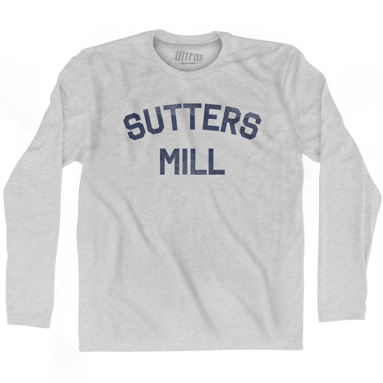 Sutters Mill Adult Cotton Long Sleeve T-shirt by Ultras