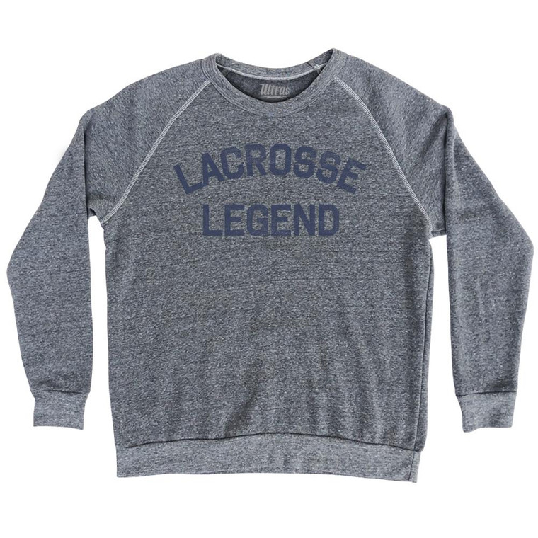 Lacrosse Legend Adult Tri-Blend Sweatshirt by Ultras