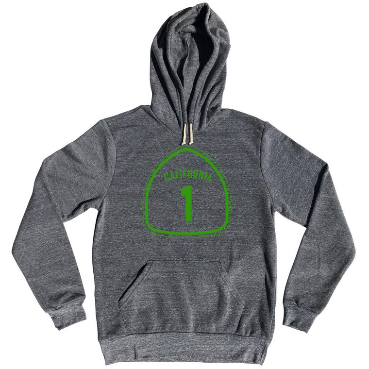 California 1 Pacific Coast Highway Tri-Blend Hoodie by Ultras