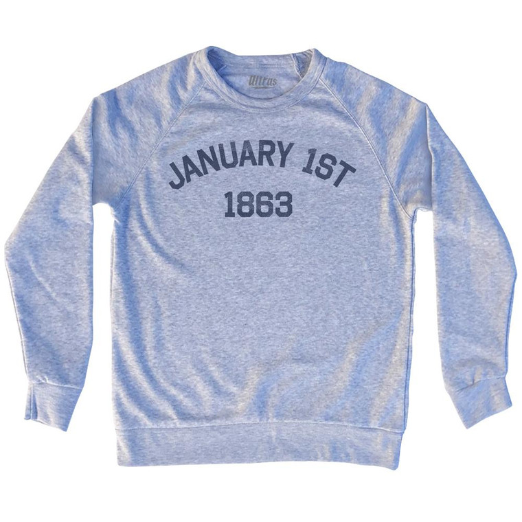 January 1st 1863 President Abraham Lincoln's Emancipation Proclamation Adult Tri-Blend Sweatshirt by Ultras