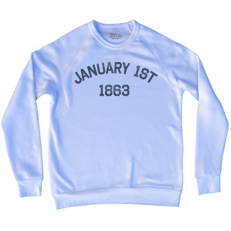 January 1st 1863 President Abraham Lincoln's Emancipation Proclamation Adult Tri-Blend Sweatshirt by Ultras