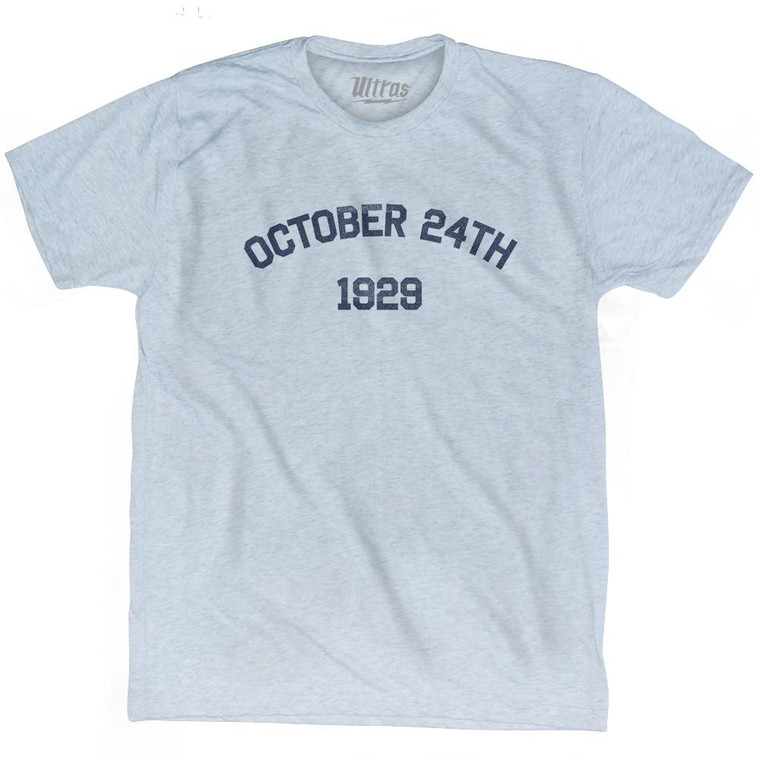 October 24th 1929 Stock Market Crash Adult Tri-Blend T-shirt by Ultras