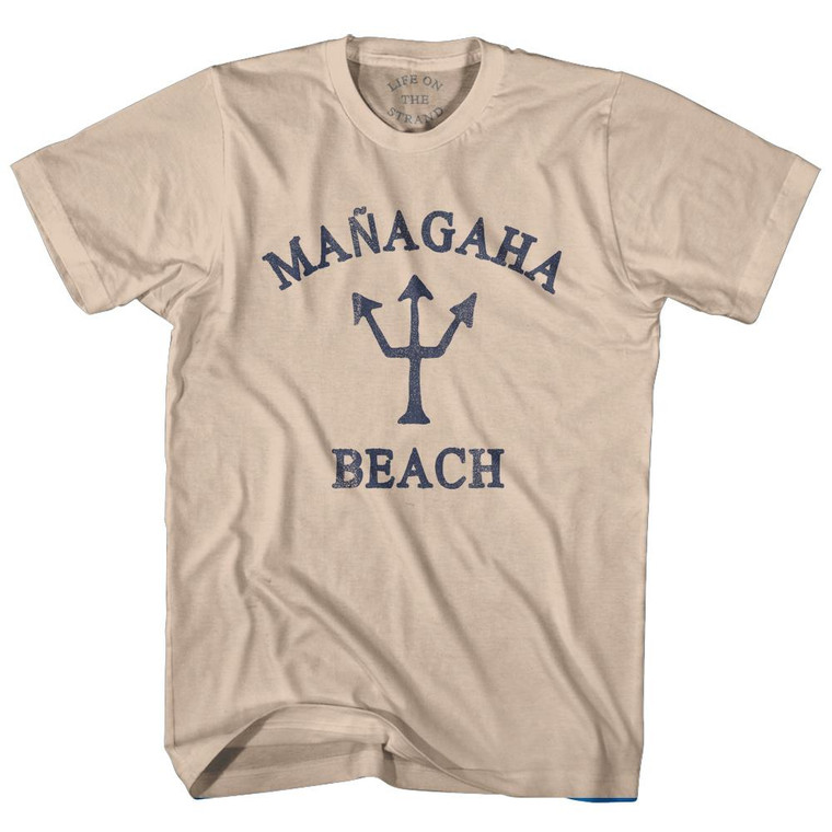 Northern Mariana Islands Managaha Beach Trident Adult Cotton T-Shirt by Ultras