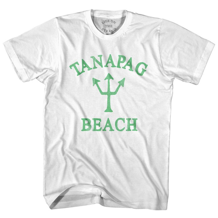 Northern Mariana Islands Tanapag Beach Emerald Art Trident Adult Cotton T-Shirt by Ultras
