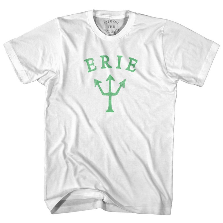 Pennsylvania Erie Emerald Art Trident Adult Cotton T-Shirt by Ultras
