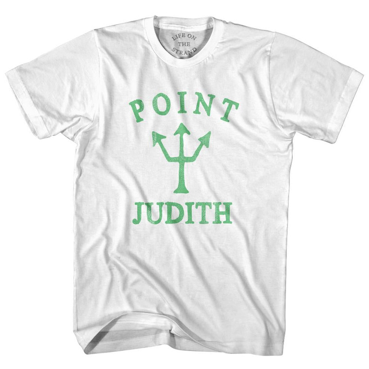 Rhode Island Point Judith Emerald Art Trident Womens Cotton Junior Cut T-Shirt by Ultras