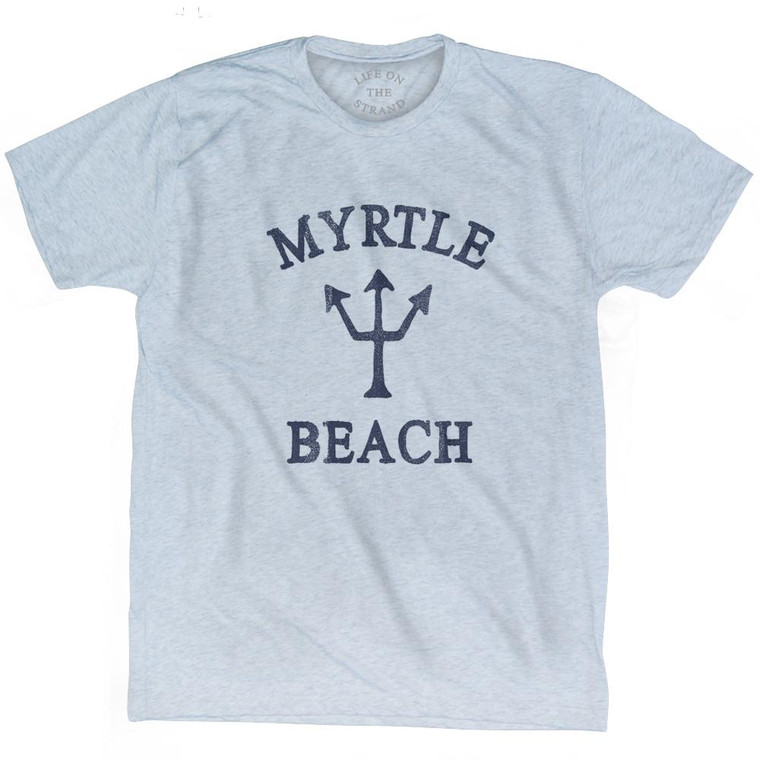 South Carolina Myrtle Beach Trident Adult Tri-Blend T-Shirt by Ultras