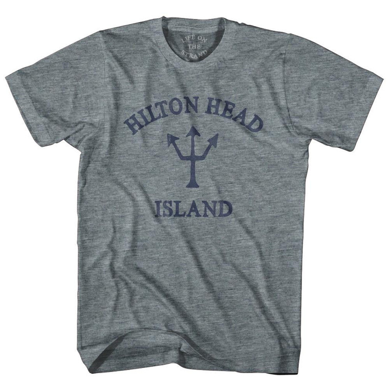 South Carolina Hilton Head Island Trident Womens Tri-Blend Junior Cut T-Shirt by Ultras