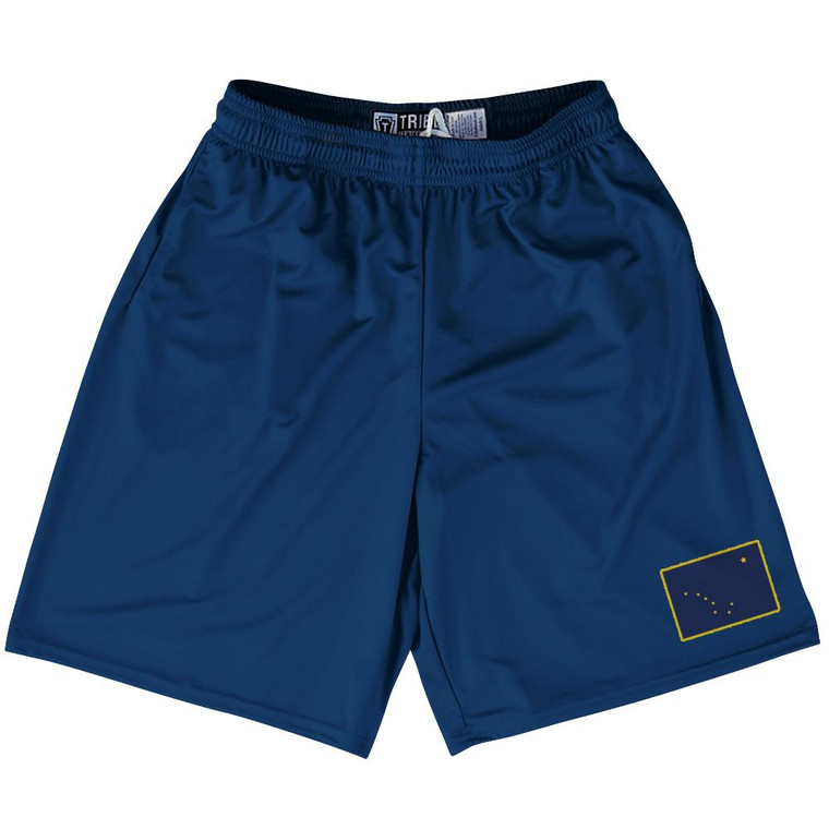 Alaska State Heritage Flag Lacrosse Shorts Made in USA by Ultras