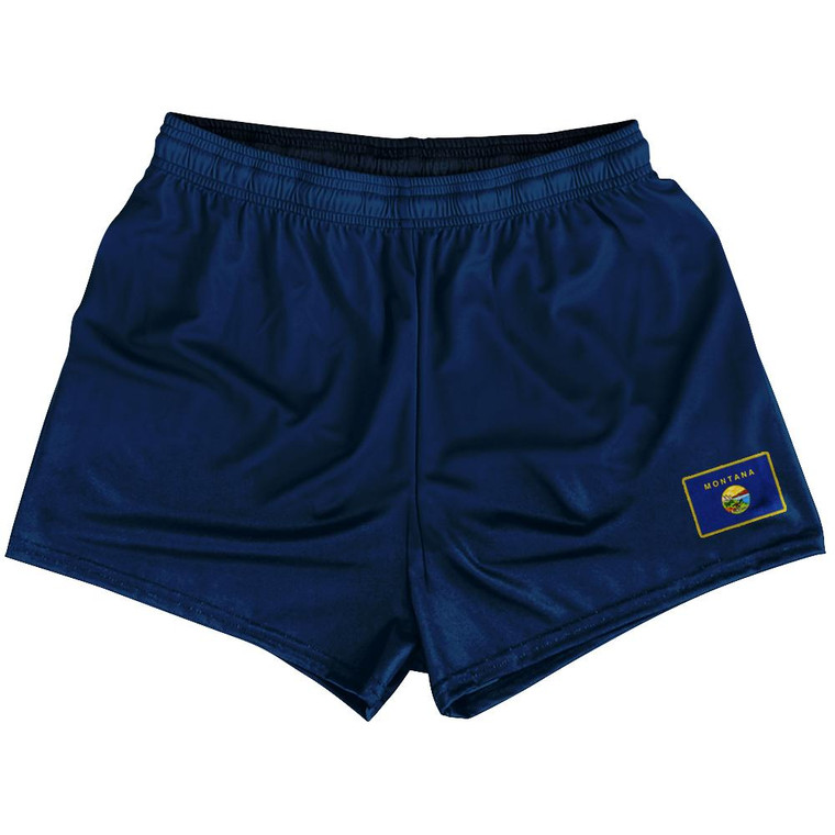 Montana State Heritage Flag Womens & Girls Sport Shorts End Made In USA by Ultras