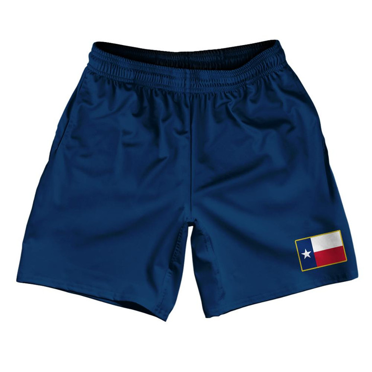 Texas State Heritage Flag Athletic Running Fitness Exercise Shorts 7" Inseam Made in USA Shorts by Ultras