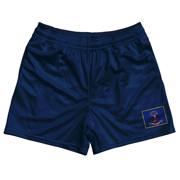North Dakota State Heritage Flag Rugby Shorts Made in USA by Ultras