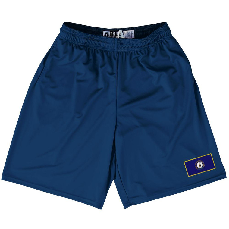 Kentucky State Heritage Flag Lacrosse Shorts Made in USA by Ultras