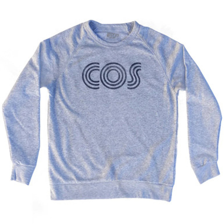 Colorado Springs COS Airport Adult Tri-Blend Sweatshirt - Heather Grey