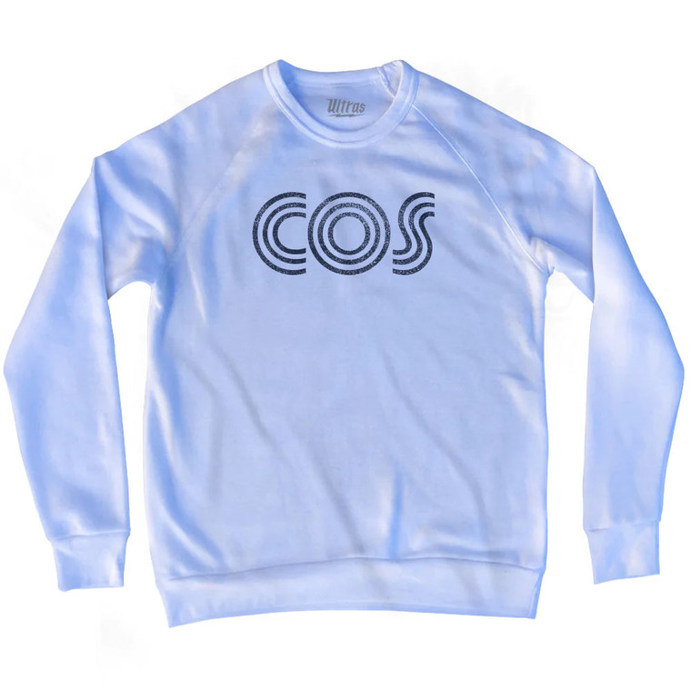 Colorado Springs COS Airport Adult Tri-Blend Sweatshirt - White