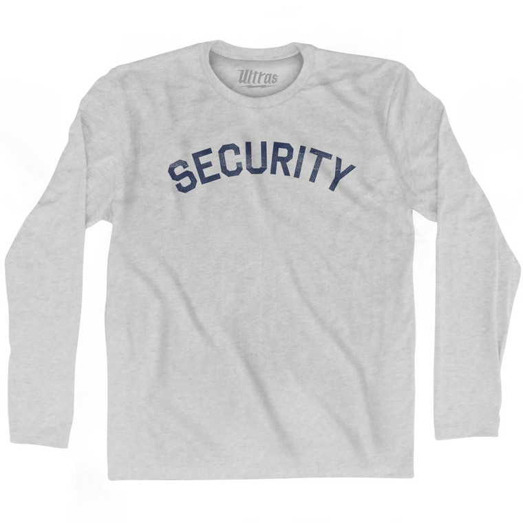 Security Adult Cotton Long Sleeve T-Shirt by Ultras