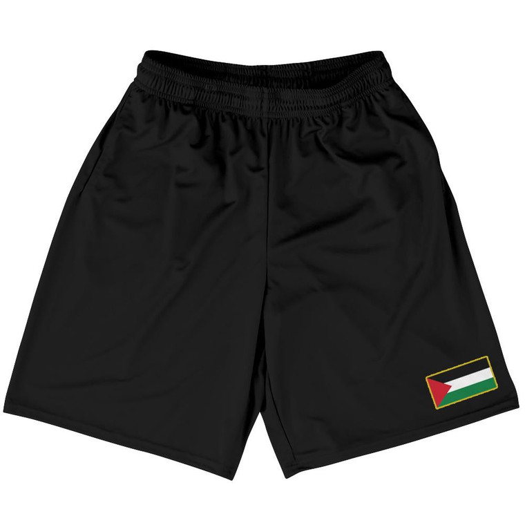 Palestine Country Heritage Flag Basketball Practice Shorts Made In USA by Ultras