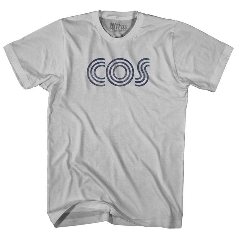 Colorado Springs COS Airport Adult Cotton T-shirt - Cool Grey