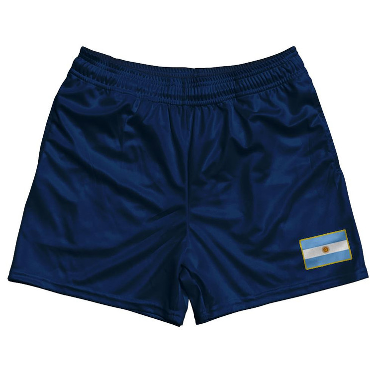 Argentina Country Heritage Flag Rugby Shorts Made In USA by Ultras