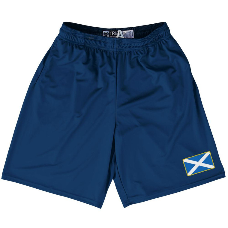Scotland Country Heritage Flag Lacrosse Shorts Made In USA by Ultras