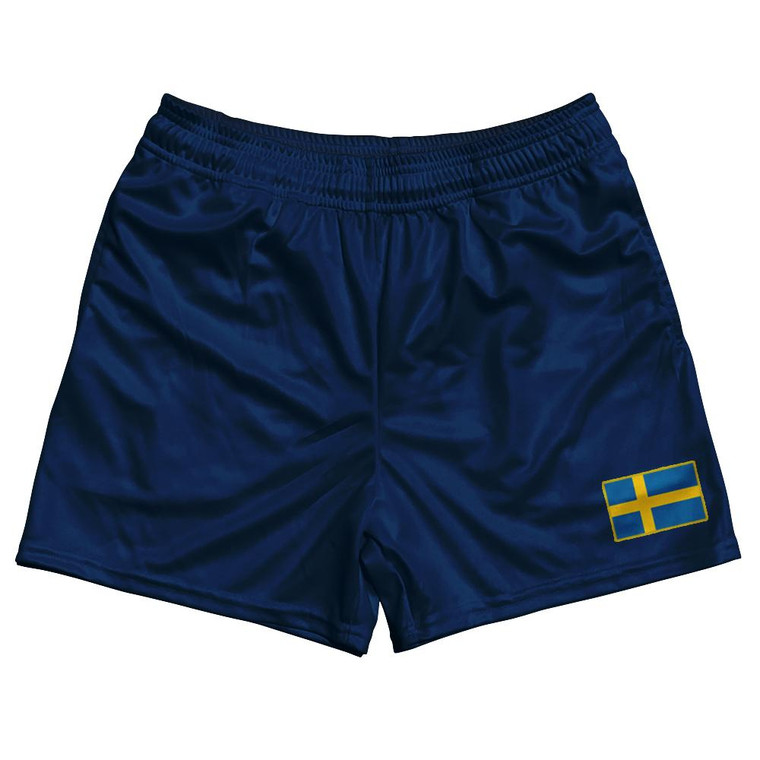 Sweden Country Heritage Flag Rugby Shorts Made In USA by Ultras