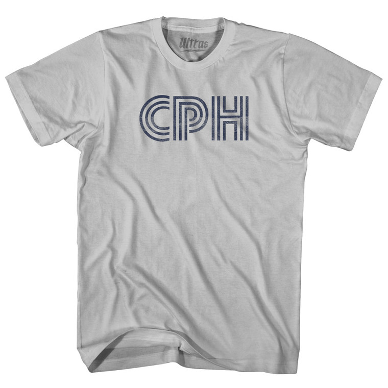Copenhagen CPH Airport Adult Cotton T-shirt - Cool Grey