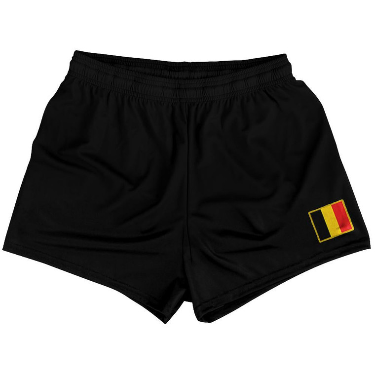 Belgium Country Heritage Flag Womens & Girls Sport Shorts End Made In USA by Ultras