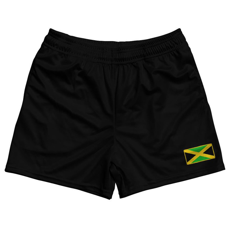 Jamaica Country Heritage Flag Rugby Shorts Made In USA by Ultras