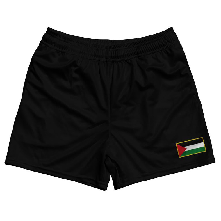 Palestine Country Heritage Flag Rugby Shorts Made In USA by Ultras