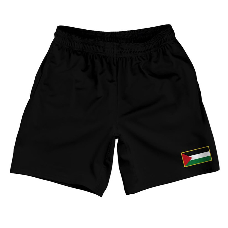 Palestine Country Heritage Flag Athletic Running Fitness Exercise Shorts 7" Inseam Made In USA Shorts by Ultras