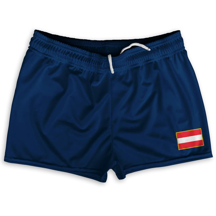 Austria Country Heritage Flag Shorty Short Gym Shorts 2.5" Inseam Made In USA by Ultras