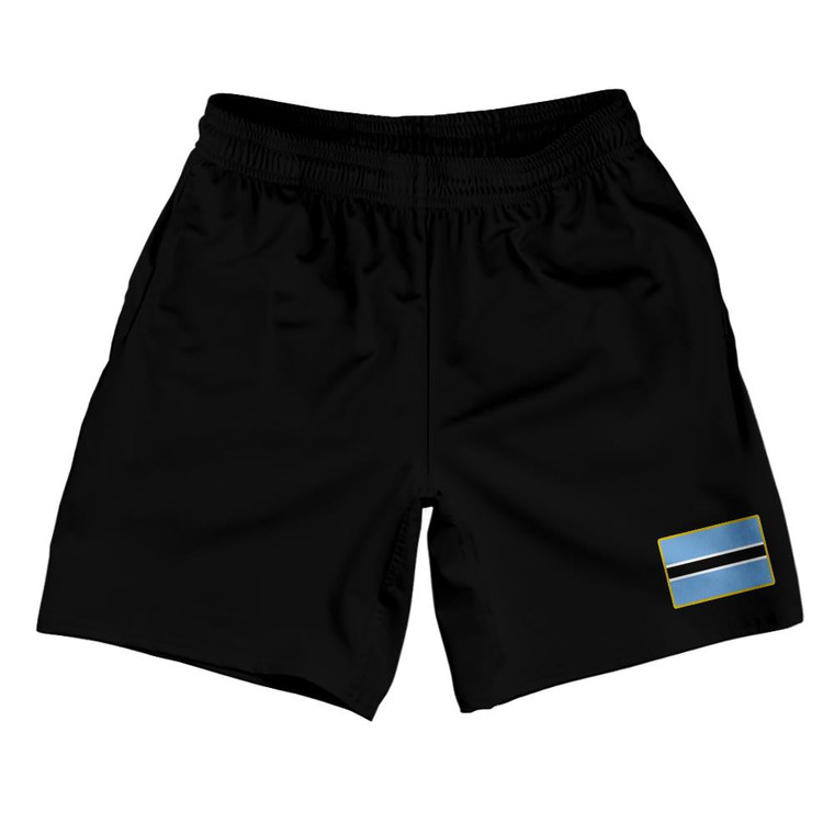 Botswana Country Heritage Flag Athletic Running Fitness Exercise Shorts 7" Inseam Made In USA Shorts by Ultras