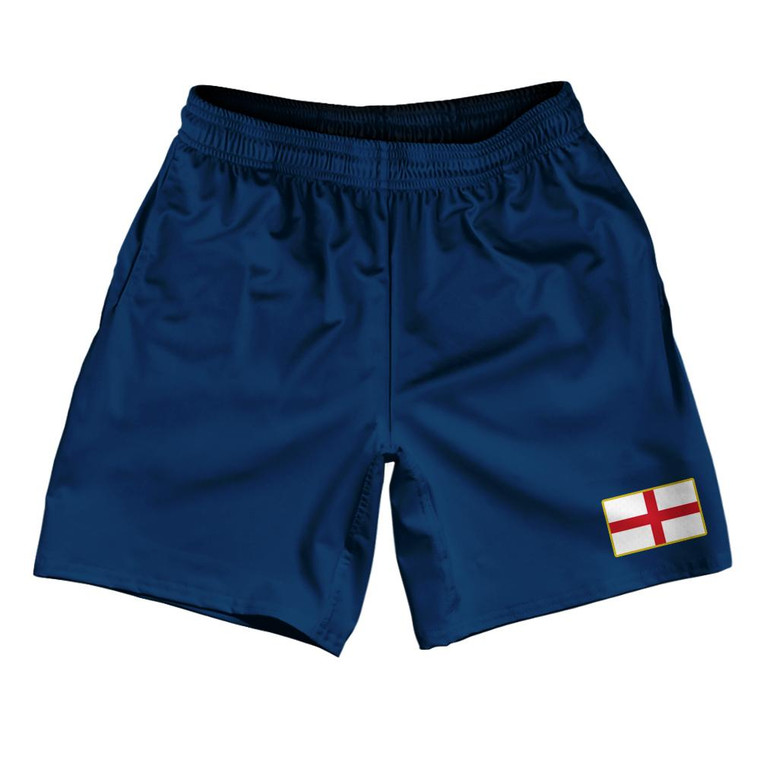England Country Heritage Flag Athletic Running Fitness Exercise Shorts 7" Inseam Made In USA Shorts by Ultras