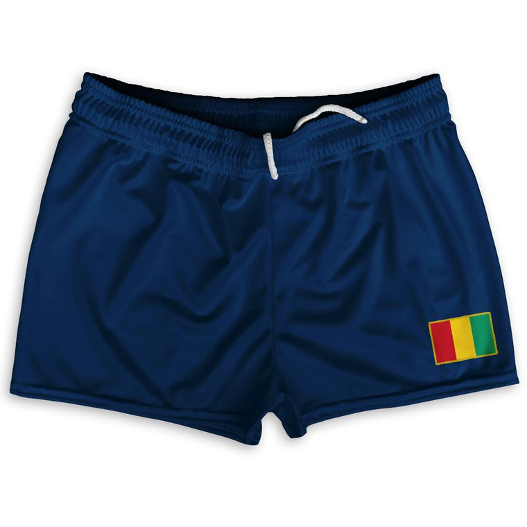 Guinea Country Heritage Flag Shorty Short Gym Shorts 2.5" Inseam Made In USA by Ultras