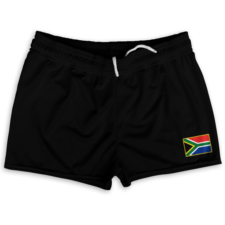South Africa Country Heritage Flag Shorty Short Gym Shorts 2.5" Inseam Made In USA by Ultras