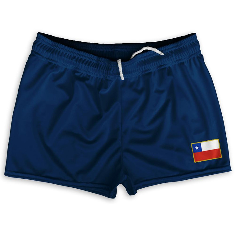 Chile Country Heritage Flag Shorty Short Gym Shorts 2.5" Inseam Made In USA by Ultras