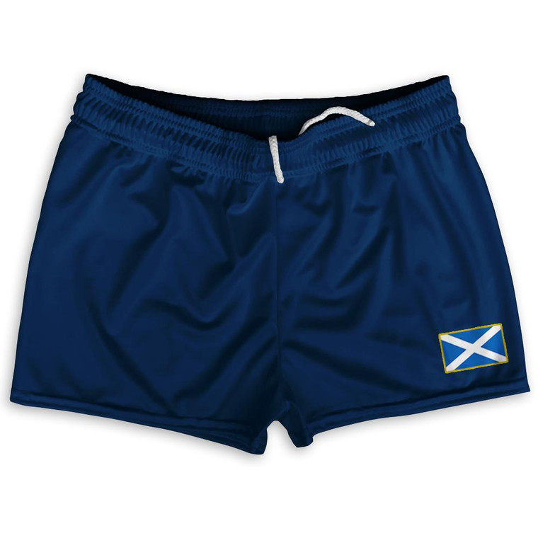 Scotland Country Heritage Flag Shorty Short Gym Shorts 2.5" Inseam Made In USA by Ultras