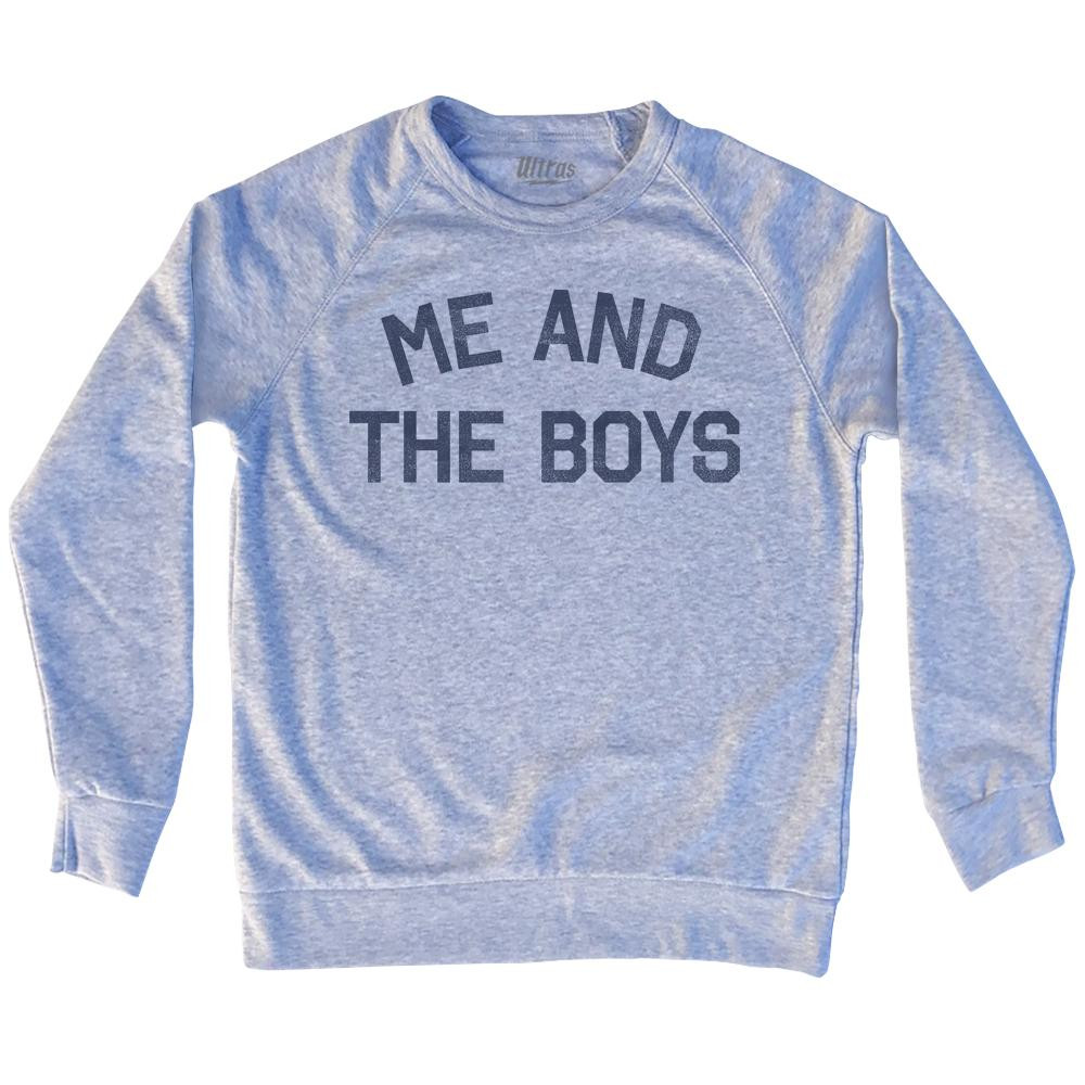 Image of Me And The Boys Adult Tri-Blend Sweatshirt - Heather Grey