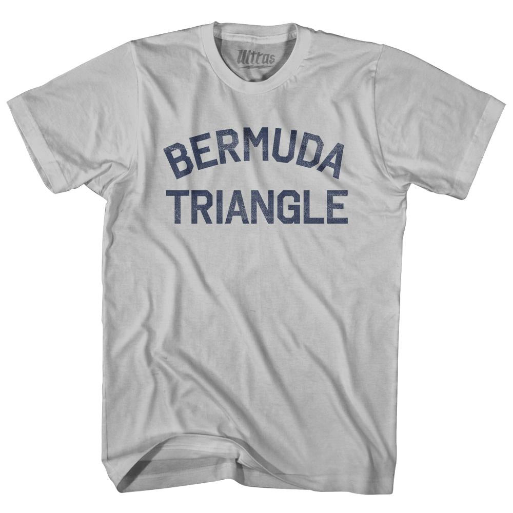 Image of Bermuda Triangle Adult Cotton T-Shirt - Cool Grey