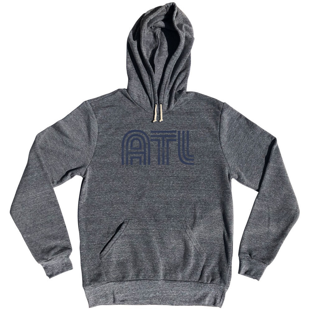 Image of Atlanta Airport ATL Tri-Blend Hoodie - Athletic Grey