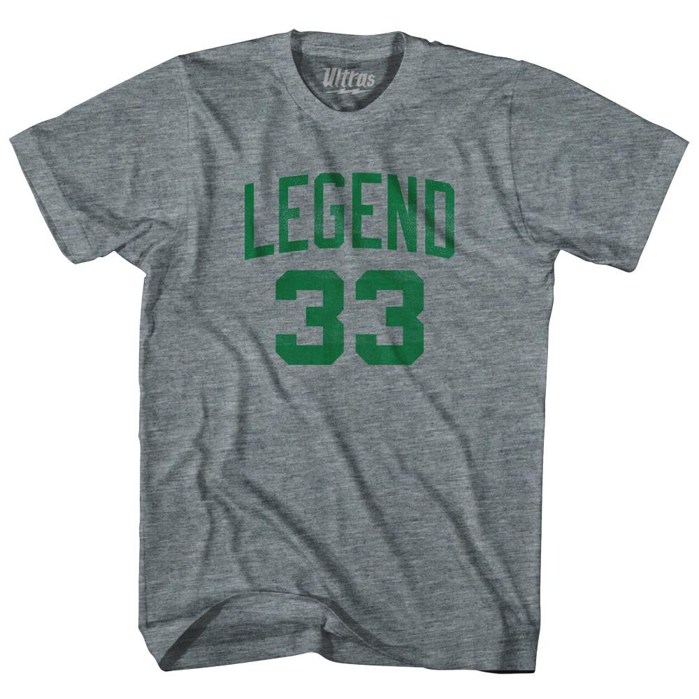 Image of Legend 33 Adult Tri-Blend T-Shirt - Athletic Grey