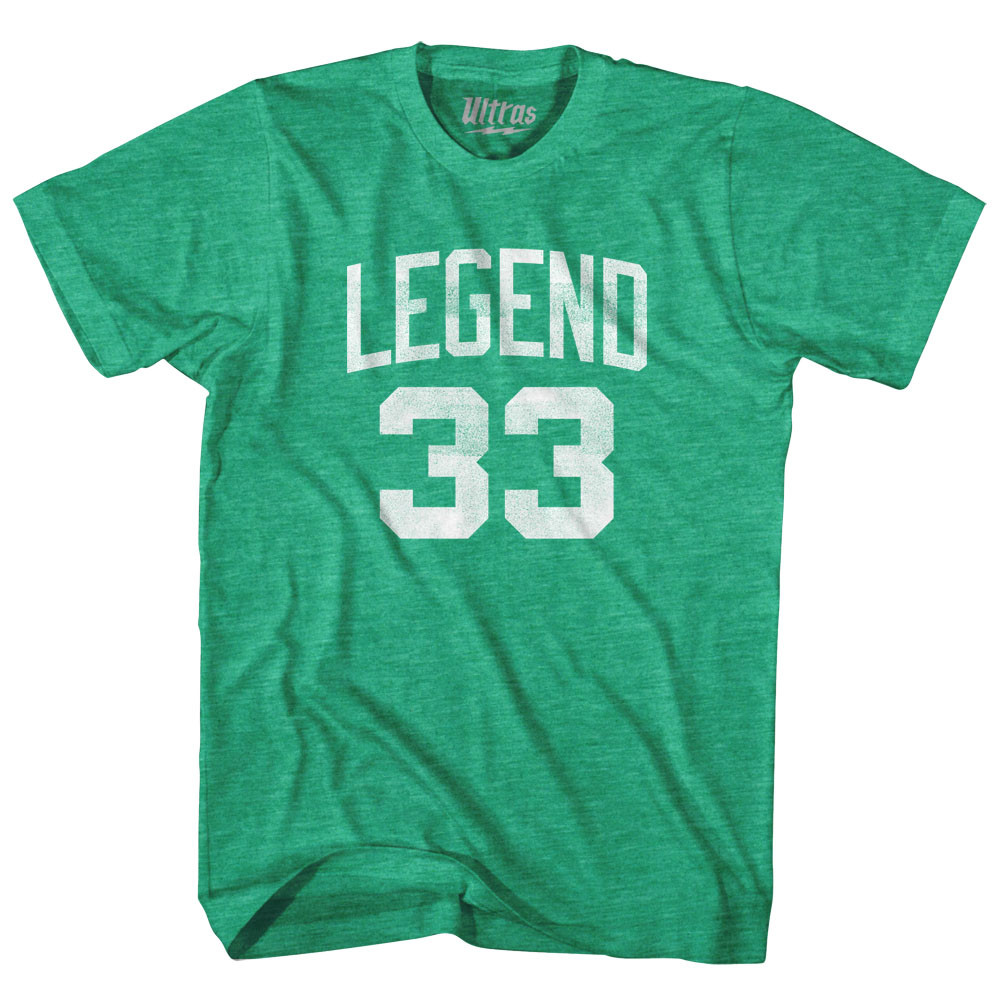 Image of Boston Legend 33 Basketball T-shirt - Kelly Heather