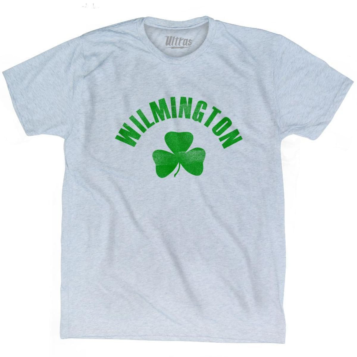 Image of Wilmington Shamrock Tri-Blend T-shirt - Athletic White